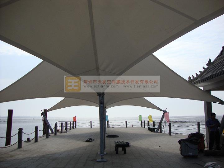 唐山市菩提岛旅游码头<strong>张拉膜</strong>工程